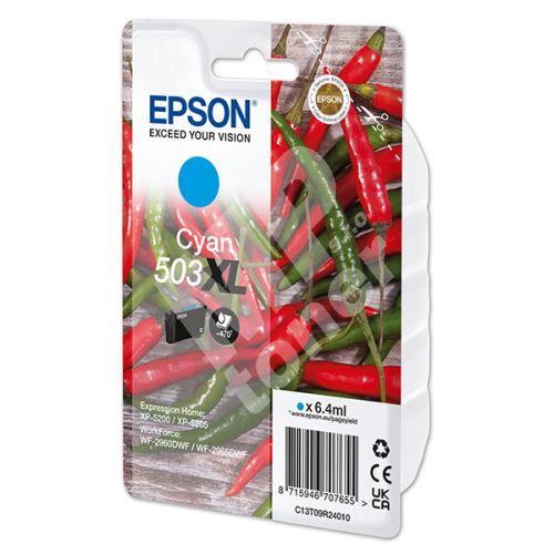Cartridge Epson C13T09R24010, cyan, 503XL, originál 1