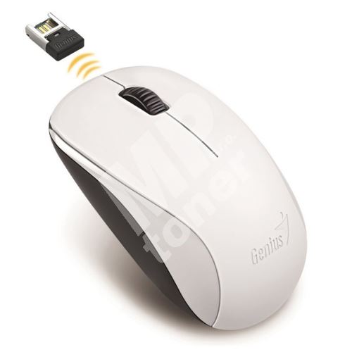Myš Genius NX-7000, 1200DPI, 2.4 [GHz], optická, 3tl., bezdrátová USB, bílá 1
