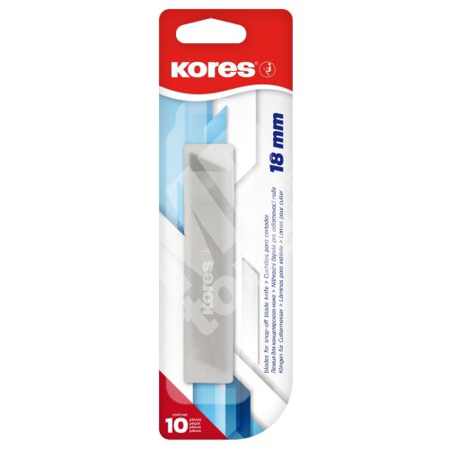 Náhradní čepel Kores pro odlamovací nůž 18 mm, 10 čepelí 1