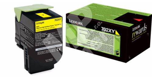 Toner Lexmark 70C2XY0, yellow, 702XY, originál 1