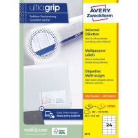 Samolepící etikety Ultragrip 64,6 x 33,8 mm, 30 listů A4 6172 1 (1)