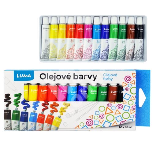 Barvy olejové Luma sada 12 barev, 12ml 1