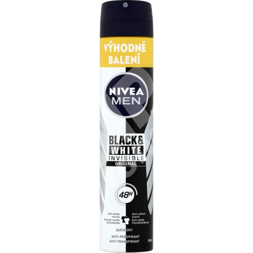 Nivea Men Black &amp, White Invisible Original antiperspirant, 200 ml 1