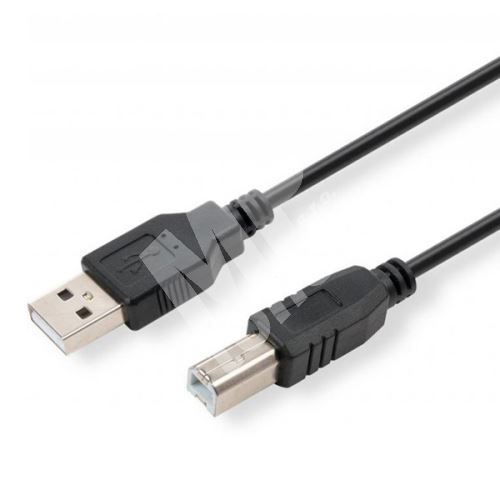 Kabel USB (2.0), A plug/B plug, 1,8m, přenosová rychlost 480Mb/s 1