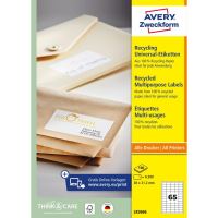 Univerzální etikety recyklované AVERY 38x21,2 mm 100 listů A4 - LR3666 1 (1)