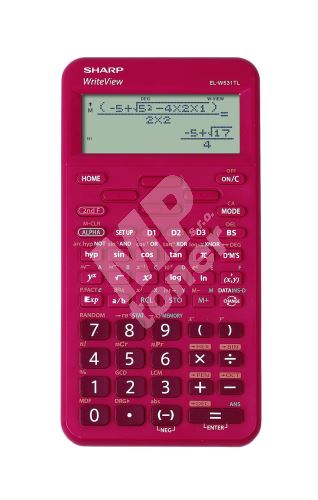 Kalkulačka Sharp EL-W531TLRD, červená 1