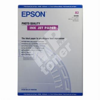 Epson Photo Quality InkJet Paper, foto papír, bílý, A3, 297x420mm, 105 g/m2, 720dpi, 1
