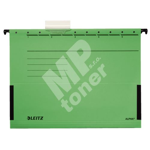 Závěsné desky Leitz ALPHA s bočnicemi, zelené 1
