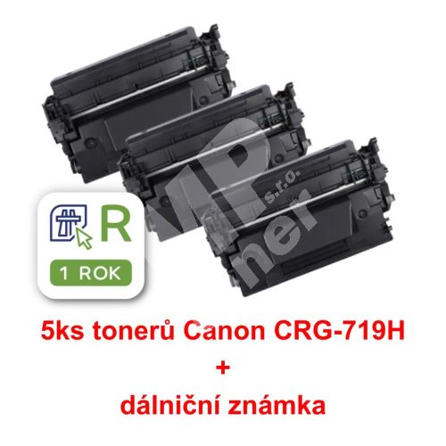 5ks kompatibilní toner Canon CRG-719H MP print + dálniční známka 2