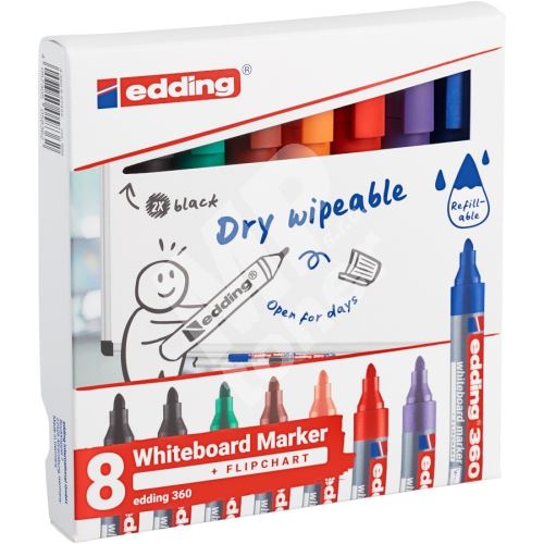 Popisovač Edding 360 na bílé tabule, sada 8 ks 1