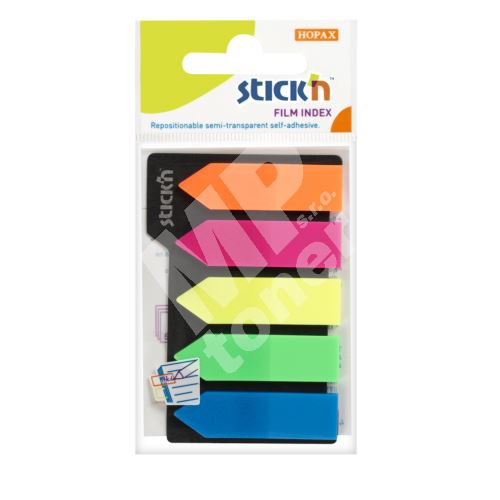 Samolepící záložky Stick n 45x12mm, šipky, 5 barev 1
