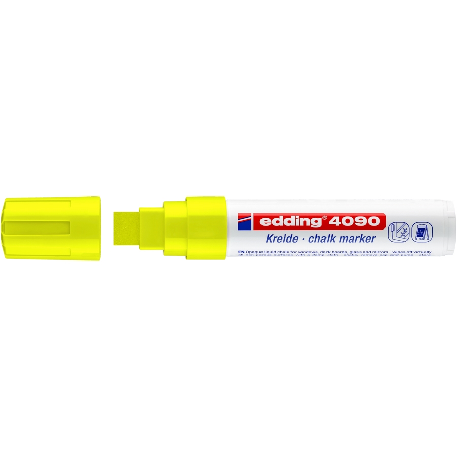 Křídový popisovač Edding 4090, neon. žlutý