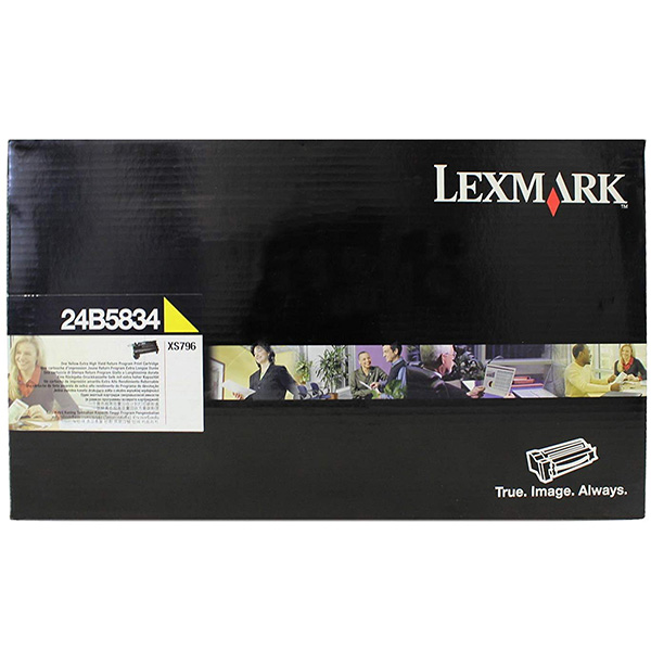 Toner Lexmark 24B5834, XS796de, XS796dte, yellow, originál