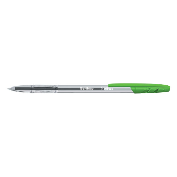 Kuličkové pero Berlingo Tribase, 50ks, 1mm, zelené