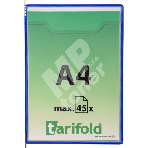 Tarifold Fold´up rámeček na velkoobjemové dokumenty, A4, otevřený shora, modrý, 5 ks 1
