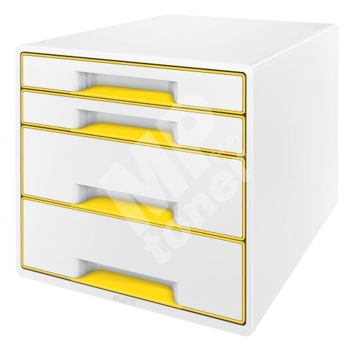 Leitz zásuvkový box WOW CUBE, 4 zásuvky, žlutý 1