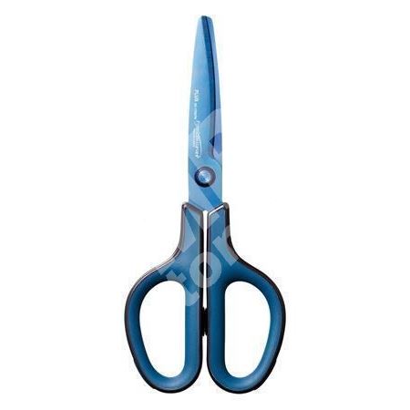Nůžky Plus Fitcut Curve Premium, univerzální, 17,5 cm, modré 1