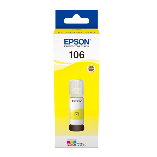 Inkoustová cartridge Epson C13T00R440, EcoTank ET-7700, ET-7750, yellow, 106, originál