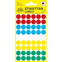 Etikety na ruční popis kolečko průměr 12 mm - různobarevné - 3088
