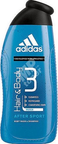 Adidas Hair & Body 3 After Sport sprchový gel na tělo a vlasy pro muže 400 ml 1