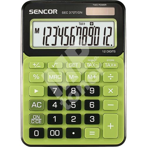 Kalkulačka Sencor SEC 372T/GN, zelená 1