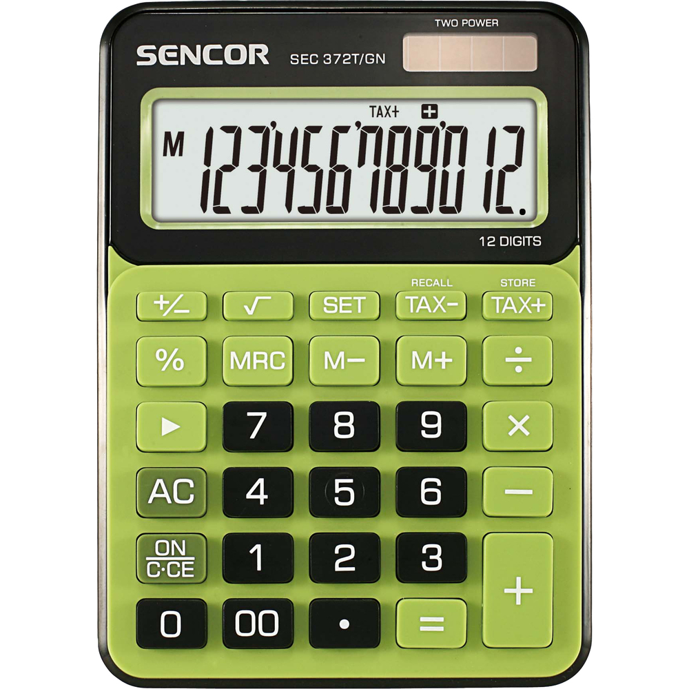 Kalkulačka Sencor SEC 372T/GN, zelená