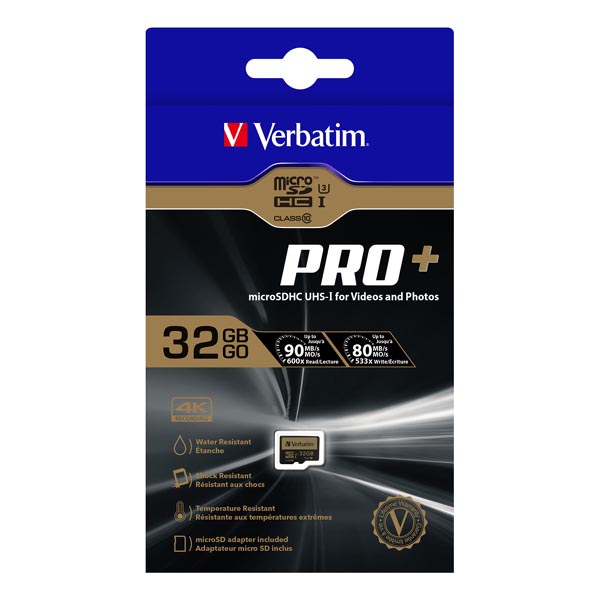 32GB Verbatim U1 micro SDXC Pro+, 44033, class 10