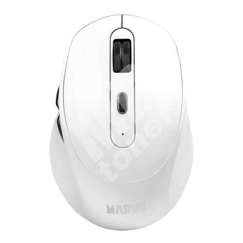 Myš Marvo WM106W WH, 1600DPI, Bluetooth a 2,4GHz, optika, bezdrátová, bílá 1