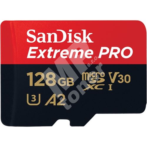 SanDisk 128GB Extreme Pro microSDXC 170MB/s + adaptér 1