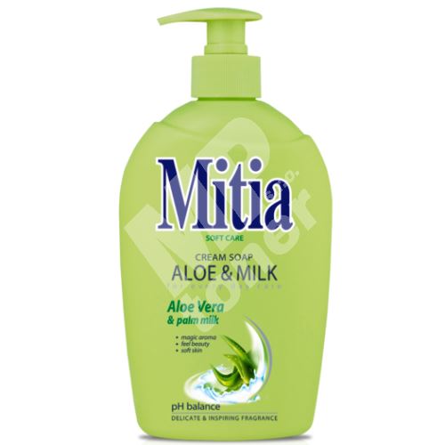 Mitia Soft Care Aloe & Milk tekuté mýdlo dávkovač 500 ml 1