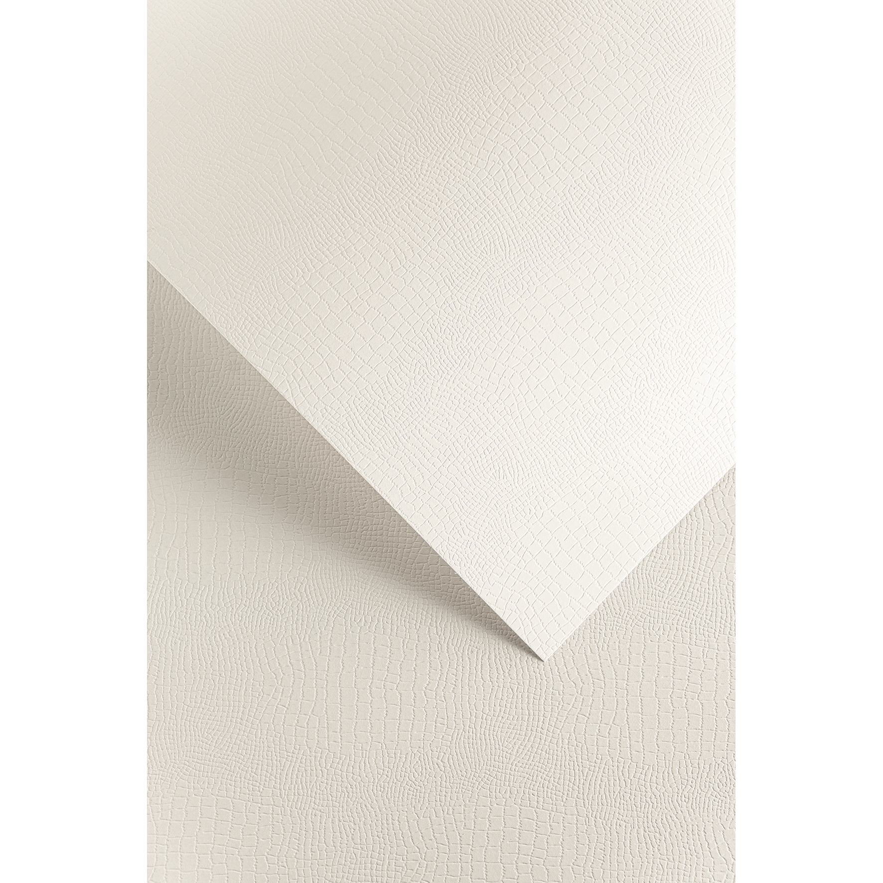 Ozdobný papír Borneo, bílý, 220g, 20ks