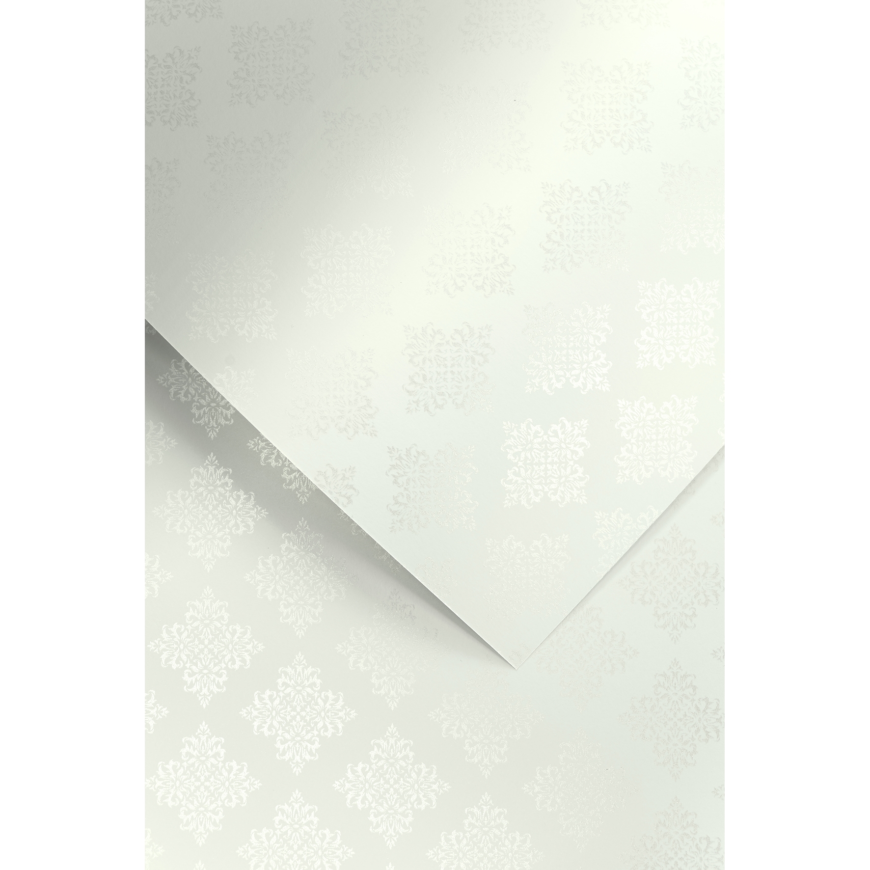 Ozdobný papír Glamour bílá 230g, 20ks
