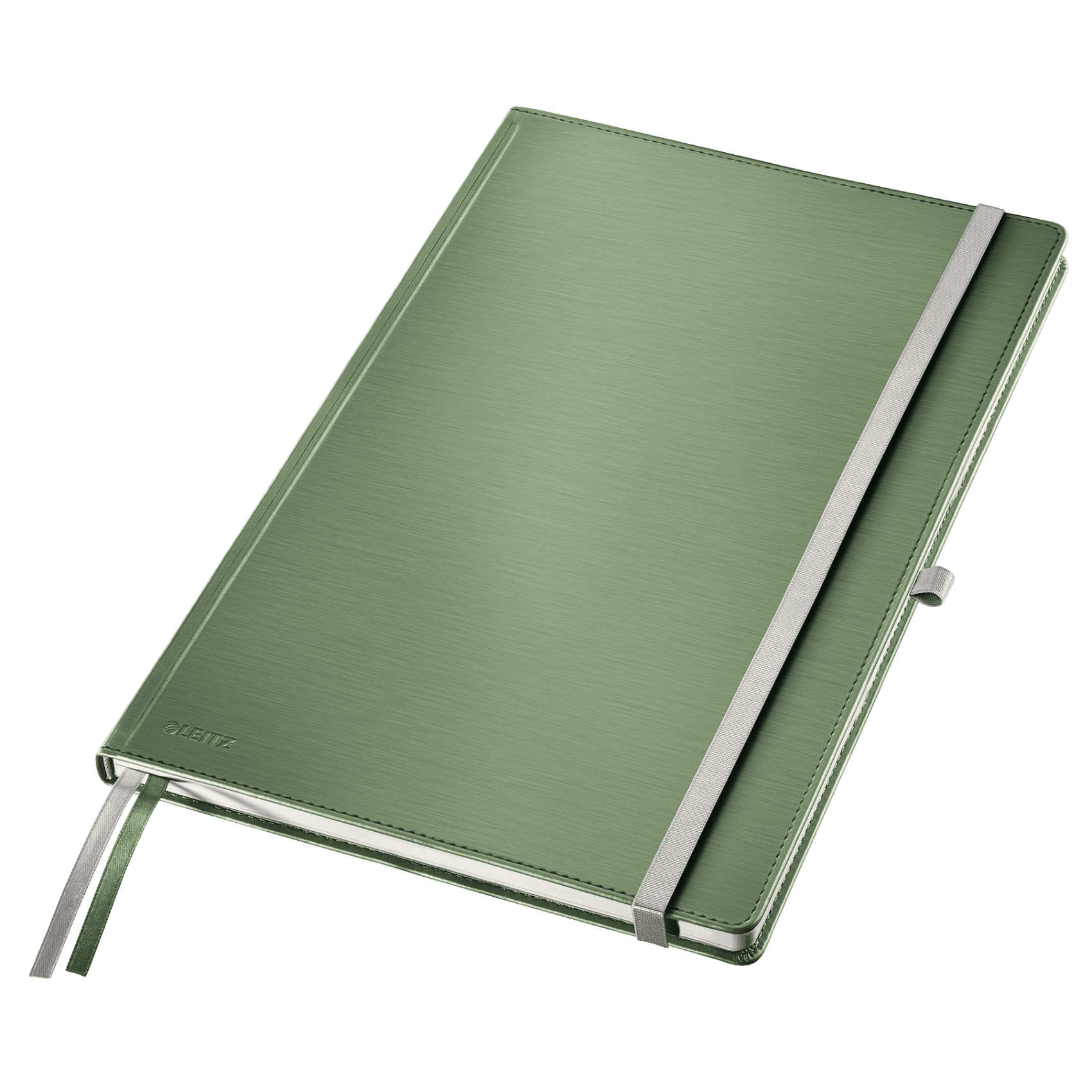 Zápisník Leitz Style A4, tvrdé desky, linkovaný, zelenkavý