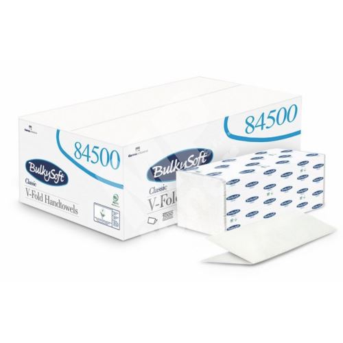 Papírové ručníky skládané BulkySoft V-Fold Ultra, 2vr., 4000ks, celulóza 1