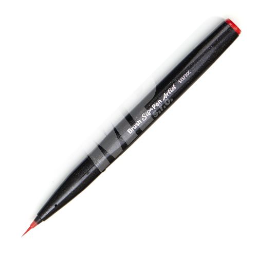 Pentel Sign Pen Artist SESF30C, barevný štěteček, červený 1