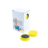 Magnety Arta průměr 25mm, žluté, 10ks Magnety Arta průměr 25mm, žluté, 10ks