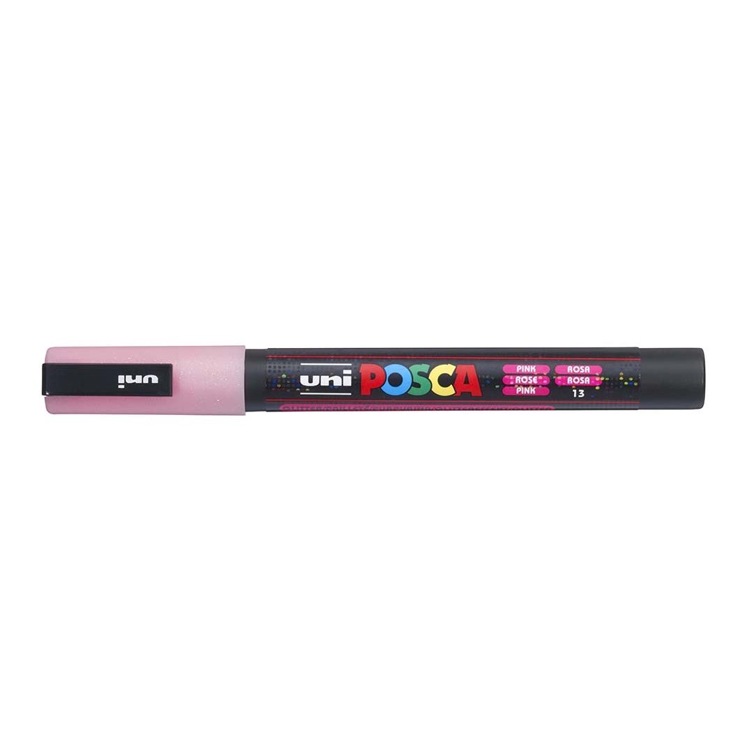 Akrylový popisovač Uni Posca PC-3M, 0,9-1,3 mm, růžový