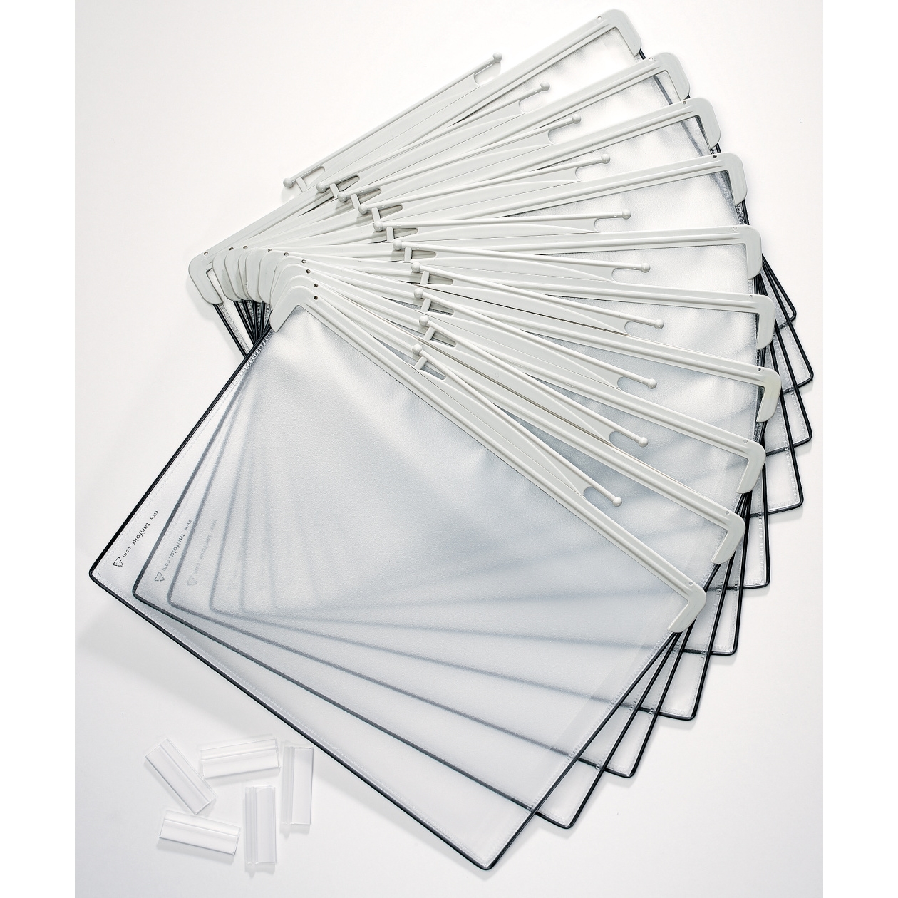 Náhradní rámečky Tarifold s kapsami pro řadu Design, A4, otevřené shora, šedé, 5 ks