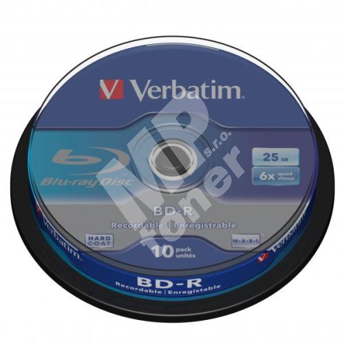 Verbatim 25GB BD-R SL, spindl, 43742, 6x, 10-pack 1