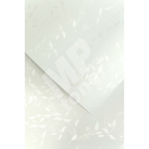 Ozdobný papír Liana, bílý, 230g, 20ks 1