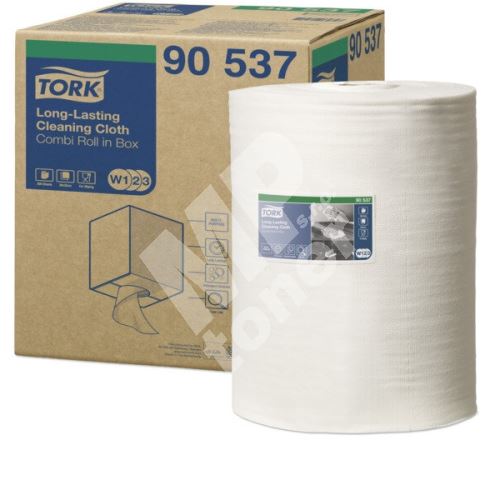 Tork Long-Lasting čisticí utěrka, role, bílá, W1,W2, W3 1