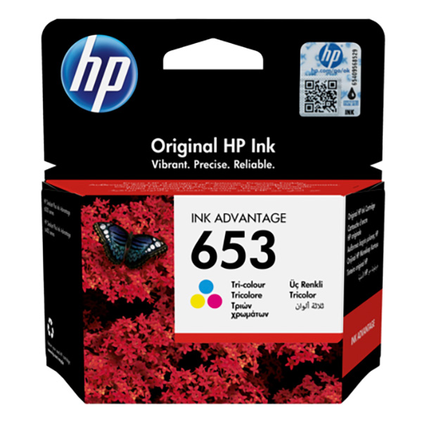 Inkoustová cartridge HP 3YM74AE, DeskJet IA 6000, color, No.653, originál