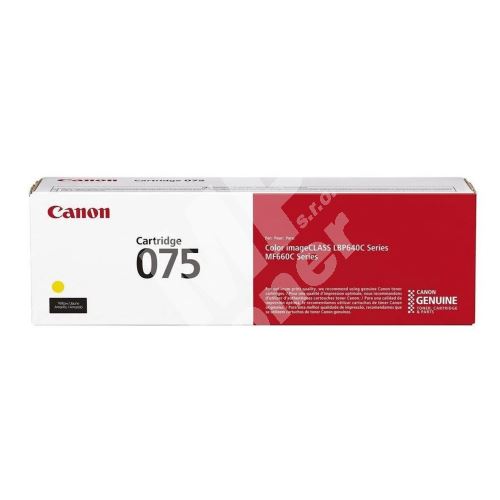 Toner Canon 075, LBP 646cdw, 647cdw, MF 664cdw, yellow, 6362C002, originál 1