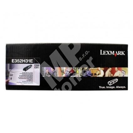 Toner Lexmark E352H31E, black, originál 1