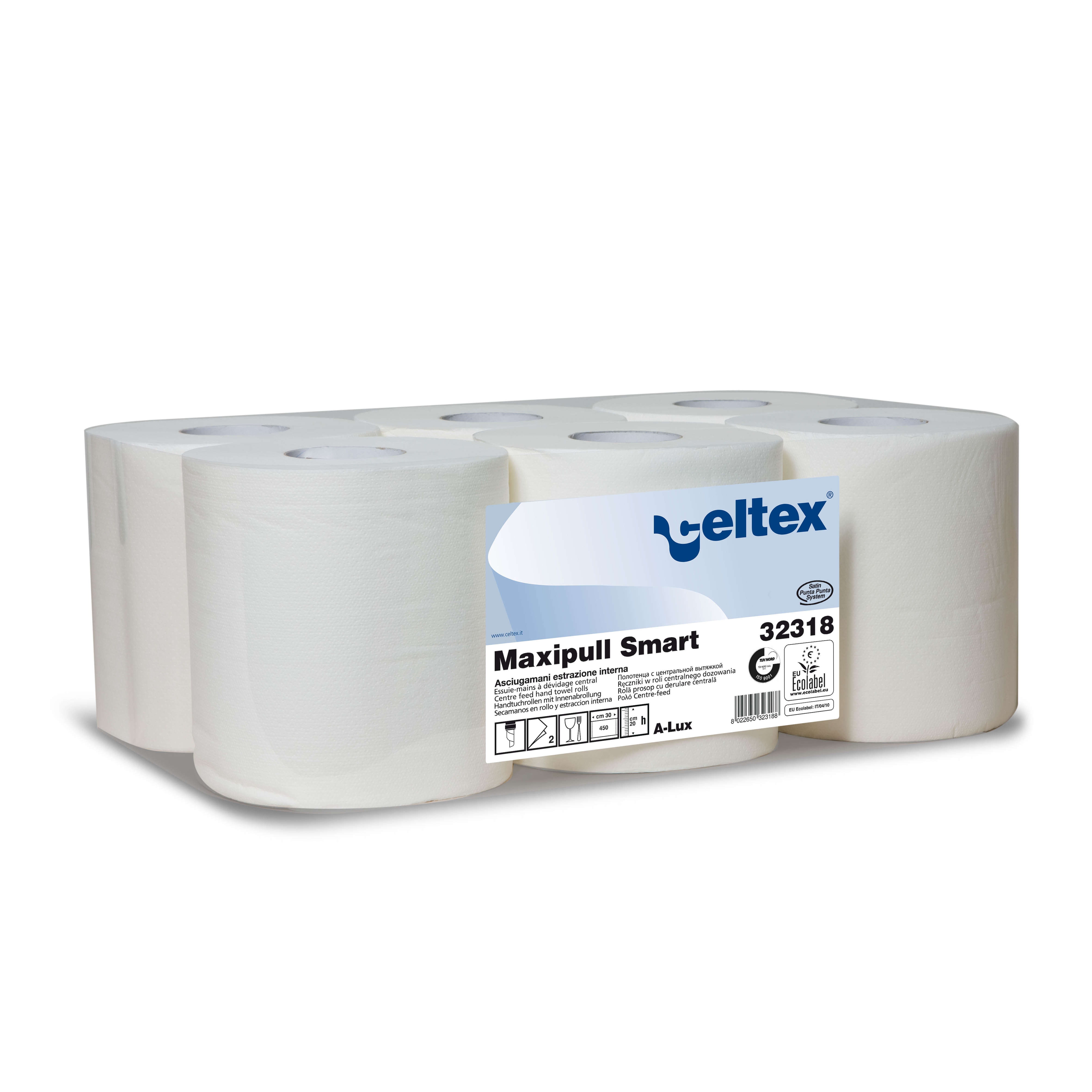Ručníky papírové Maxi role CELTEX Smart bílé 2 vrstvy (32318)