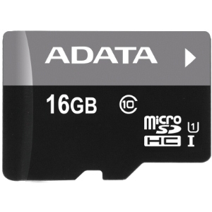 16GB ADATA MicroSDHC Premier, class 10 + adaptér