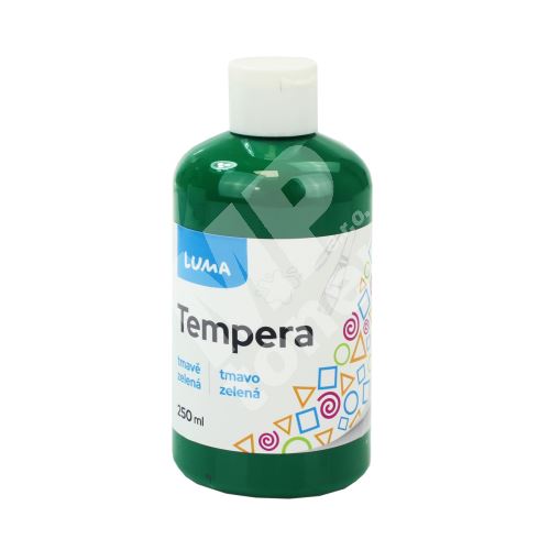 Barvy temperové Luma, 250ml, tmavě zelená 1