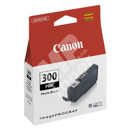Inkoustová cartridge Canon PFI-300BK, iPF-300, photo black, 4193C001, originál 1
