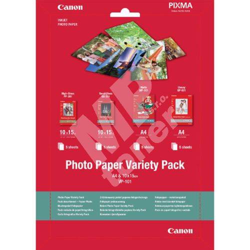 Canon Photo Paper Variety Pack VP-101, foto papír, bílý, 20 ks, 0775B079, 1