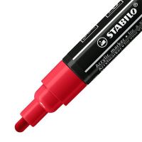 STABILO FREE Acrylic akrylový popisovač T300 Kulatý hrot 2-3 mm - karmínový 2 (1)